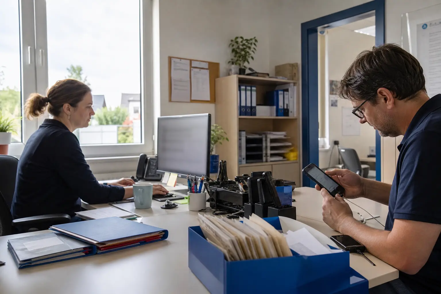 IT-Unterstützung für Arbeitsplatz und mobile Geräte eines Pflegedienstes.